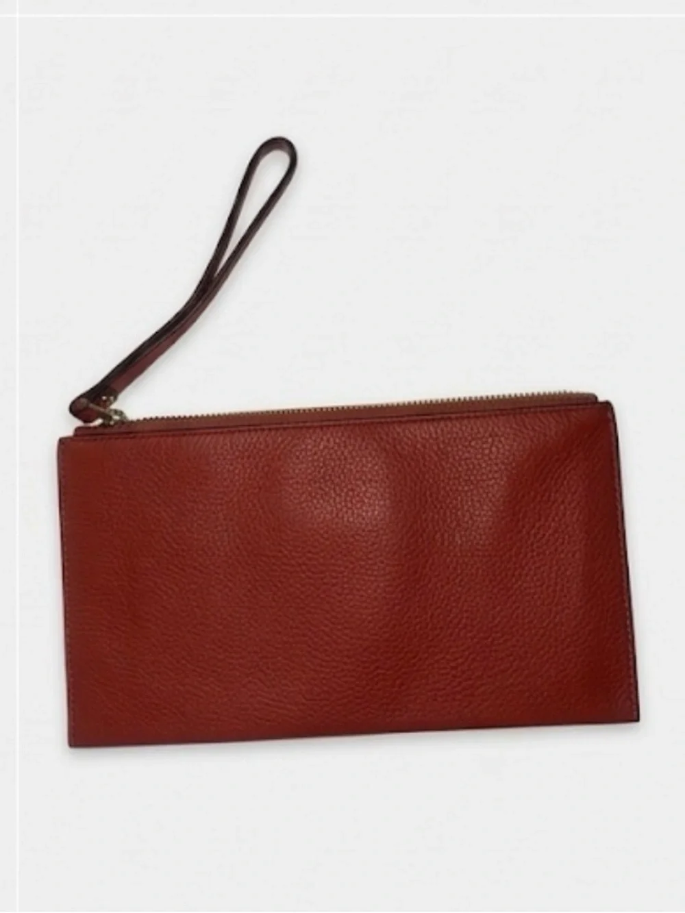 Michael Kors Red Pebbled Leather Jet Set Large Wristlet Clutch - NWOT